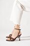 Risader Troklu Cross Band Back With Scarf Women's Heeled Shoes Brown - 2