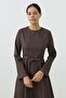 Elvira Dress Brown - 5