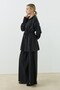 Zippered Modal Sweatshirt Set Black - 3