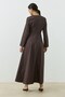Elvira Dress Brown - 4