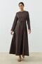 Elvira Dress Brown - 2