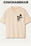 Los Angeles Printed Premium Oversized Cotton Lu T-Shirt