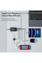 محول منزلي فائق السرعة بستة منافذ GaN3 طراز HA-701 - شحن متعدد الأجهزة USB-C/USB-A بتقنية PD - 2