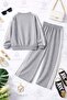 Girls' Zero Collar Bow Detail 3-Piece Set - 3