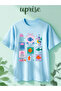 Sea Lover Printed Cotton Lu Oversized T-Shirt
