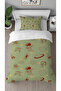 Astronaut Planet Space Patterned Special Design of Digital Print Pieces Bed Sheet Sız Single Duvet Cover Set