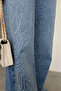 Tintli Wide Leg Stoned Jean - Blue - 6