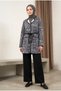 Authentic Pattern Pocketed Scuba Jacket and Pants Set - Black - 2