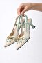 Deni Linen Stylish Open-Back Shoes 6.5 cm - 2