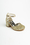 Broken Glass Patterned Elegant Heeled Children's Evening Dress Shoes - 3