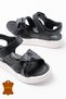 Genuine Leather Orthopedic Velcro Girls' Shoes Sandals - 2