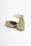 Broken Glass Patterned Elegant Heeled Children's Evening Dress Shoes - 4