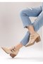 Ella Women's Leather Shoes Double Buckled Back Zipper Short Heeled Daily Comfortable Short Boots - 6