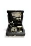 Vintage Nautical Navigation Set with Wooden Box – Brass Compass & Sundial Design 12X6 cm - 3