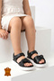 Genuine Leather Orthopedic Velcro Girls' Shoes Sandals - 4