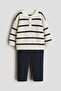 2-piece jumper and chinos set