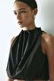 Drawstring-detail poplin top - 2
