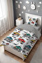 Strong Trucks Patterned Single Baby Kids Bedding Set - 3