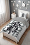 Ride to Freedom Patterned Single Baby Kids Bedding Set - 3