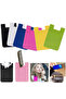 Pocketed Adhesive Silicone Wallet , Silicone for Mobile Phones, Compatible with Phones and Cases - 3