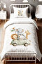 Cute Journey Patterned Single Baby Kids Bedding Set - 2