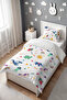 Fun Safari Patterned Single Baby Kids Bedding Set - 3