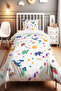 Fun Safari Patterned Single Baby Kids Bedding Set