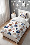 Adventure in Space Patterned Single Baby Kids Bedding Set - 3