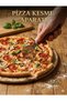 Wooden Strappy Steel Blade Pizza Cutter Pizza Roulette 1 Piece