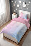 Flying Butterflies Patterned Single Baby Kids Bedding Set - 3
