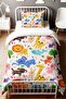 Fun Forest Patterned Single Baby Kids Bedding Set - 2