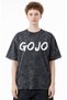 Jujutsu Kaisen Gojo Satoru Anime Printed Unisex Oversized Vintage Washed T-Shirt - 2