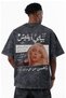 Design Billie Eilish Singer Printed Unisex Oversized Vintage Washed T-Shirt - 3