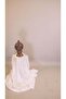 Luluah - Splendid Linen Pleated Maxi Dress with Top Down Buttons - White - 6