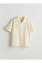 Nevavm Short-Sleeved Textured Boy's Shirt with a Difference - 4