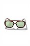 River Women's Sunglasses Brown Frame Green Glass Uv400 Protected Cornered New Season - 5