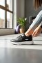 Women's Lace-Up Walking Shoes with Back Ankle Support