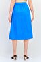 Women Solid Midi Skirt, Blue - 2