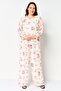 Women 2 Pieces Floral Pattern Top And Palazzo Pants Set, Multicolor