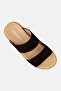 Men Slip On Arabic Sandals, Coffee Brown - 4