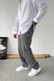 Gray Premium Basic Regular Pants - 2