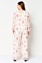 Women 2 Pieces Floral Pattern Top And Palazzo Pants Set, Multicolor - 3