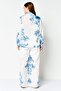Women 2 Pieces Floral Print Blouse And Wide Leg Pants Set, Multicolor - 4