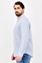 Men Relaxed Fit Stripe Long Sleeve Casual Shirt, Blue - 2