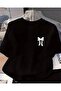 Ribbon Printed Unisex Women'S/Men's Oversize Crewneck T-Shirt