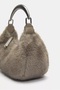 ALLBUCKS PULL&BEAR مقبض معدني من الفرو الصناعي CA حقيبة BPNB3755 - 5