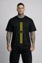 Men's Oversized T-Shirt Yellow Line Ba Printed 100 Pa Cotton Business Shirt Comfortable Fit