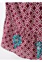 Women's Button-Front Embroidered Pocketed Burgundy Maternity Hijab Dress - 4