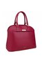Wine Gold Lock Detailed Classic Women's Clutch Bag |   Wine T8319 - 7