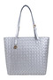Silver Chain Logo Women's Shoulder Bag |   Silver Mt1550 - 7